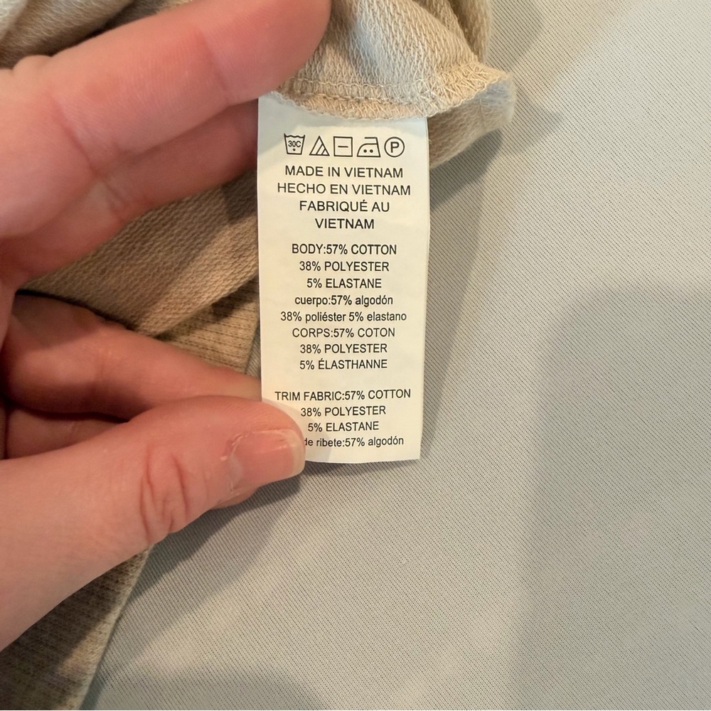 Michael Kors Lace Up Sweatshirt Beige Pullover - 
Size L - Picture 6 of 6